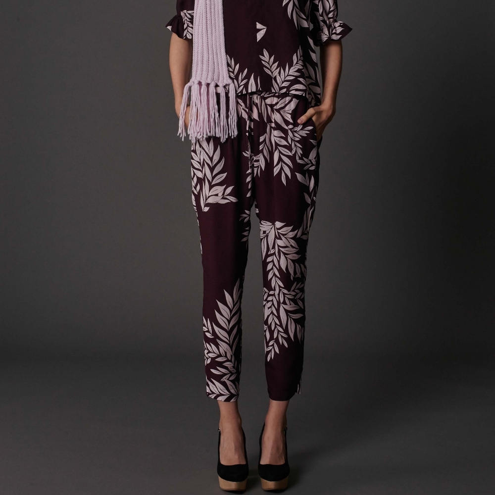 RUBY NZ Silk Floral 'Iva' Pants